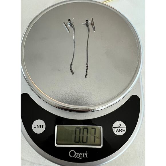 Fashion Jewelry Statement Dangle Earrings Set Of 2 Gray Silver - Picture 8 of 8